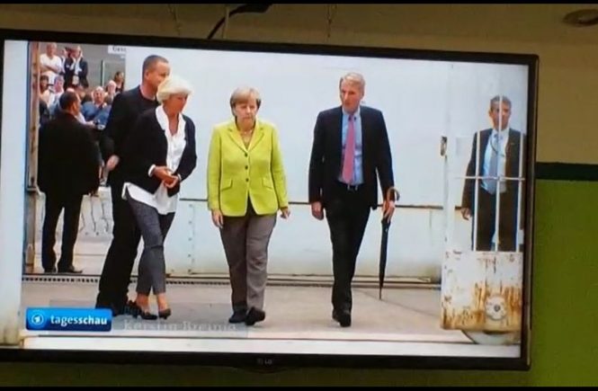 Am 11. Augst 2017 besuchte Bundeskanzlerin Angela Merkel die Gedenkstätte Berlin-Hohenschönhausen