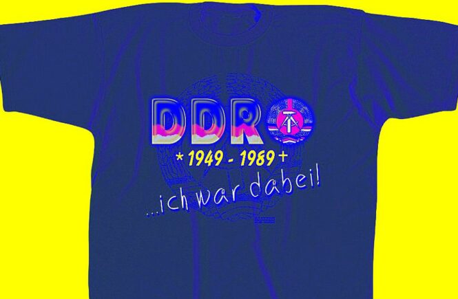 DDR-nostalgisches T-Shirt mit der Aufschrift "Ich war dabei"
